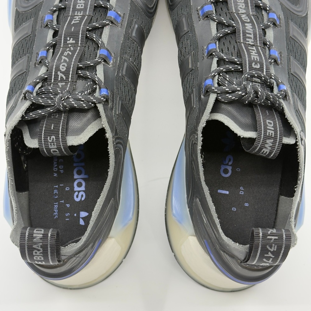 Adidas NMD v3 Mens 12 Black Blue White Rush Running Shoe Trainer Sneaker Stripes - Picture 8 of 16